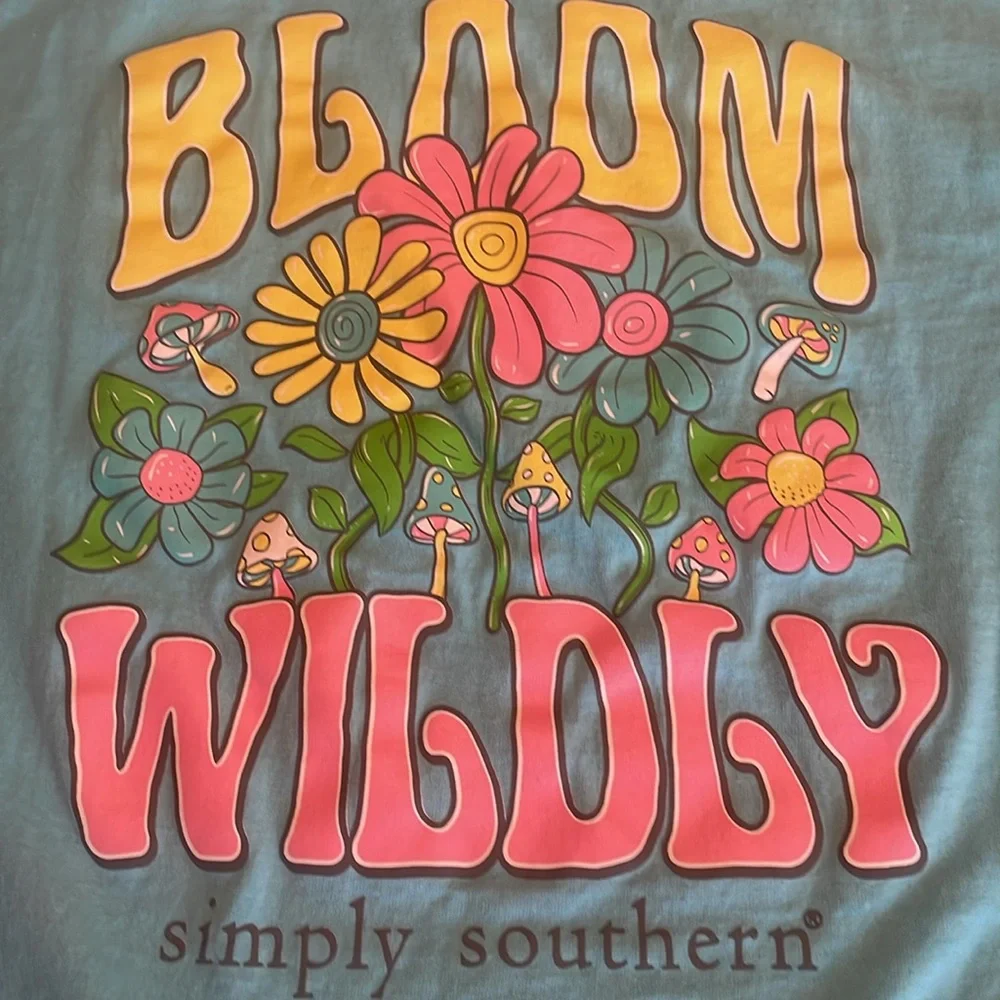 🔥$4/$20 SIMPLY SOUTHERN Girls Long Sleeve T Shirt - size Medium - Picture 4 of 9